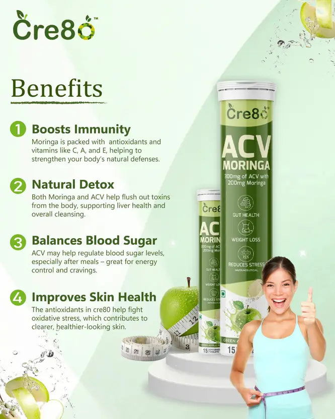 Moringa Apple Cider Vinegar, 300mg