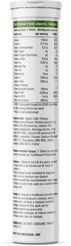 Moringa Apple Cider Vinegar, 300mg